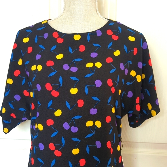 Modcloth Just a Little Something Cherry Shift Dress - Picture 5 of 8